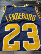 Load image into Gallery viewer, Yaxel Lendeborg Autographed University of Michigan Wolverines Jersey JSA