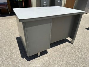 Vintage Metal Office Tanker Desk