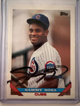 Load image into Gallery viewer, Autographed Sammy Sosa 1993 Topps Baseball Card