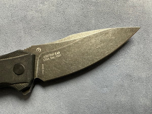 Zero Tolerance ZT 0357BW Folding Knife CPM-20CV BlackWash Spring Assisted