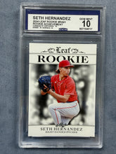 Load image into Gallery viewer, Seth Hernandez 2024 Leaf Rookie Achievement CCG 10 Graded Card