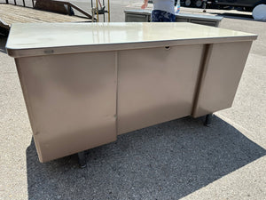 Vintage Metal Office Tanker Desk