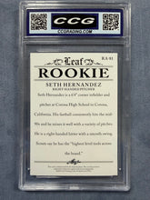 Load image into Gallery viewer, Seth Hernandez 2024 Leaf Rookie Achievement CCG 10 Graded Card