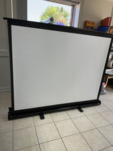 Load image into Gallery viewer, 80” Retractable Movie Projector Screen Floor or Table Top
