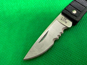 Buck USA Knife 425 Black 2001 Serrated
