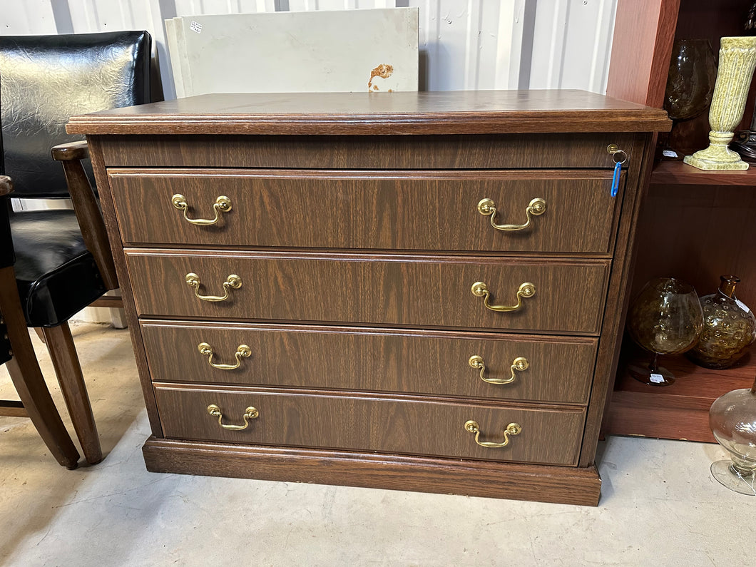 2-Drawer Executive Lateral File Cabinet Legal Size with Key