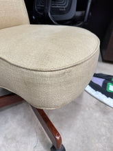 Load image into Gallery viewer, Beige Chair On Castors