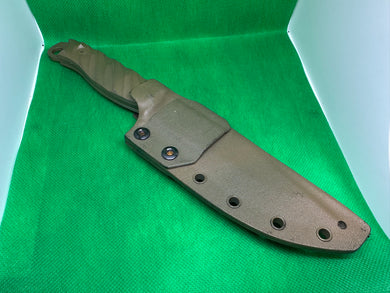 HFB Half Face Blades Crow Desert Tan Fixed Blade Knife