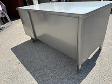 Load image into Gallery viewer, Vintage Metal Office Tanker Desk