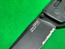Load image into Gallery viewer, SOG TAC XR Black Cryo D2 Pocket Knife Studies and Observations Group