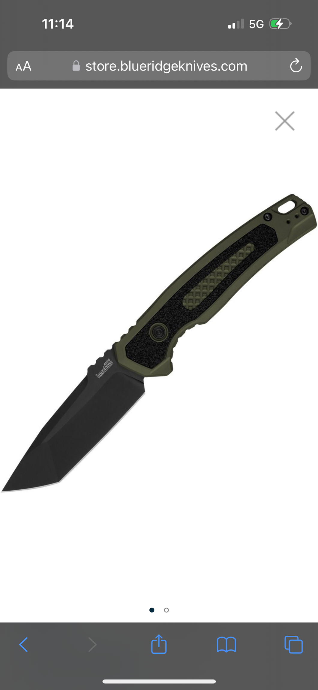 Kershaw Launch 16 Olive and Black