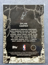 Load image into Gallery viewer, Dylan Harper Spurs Rookie Card Cactus Jack Topps