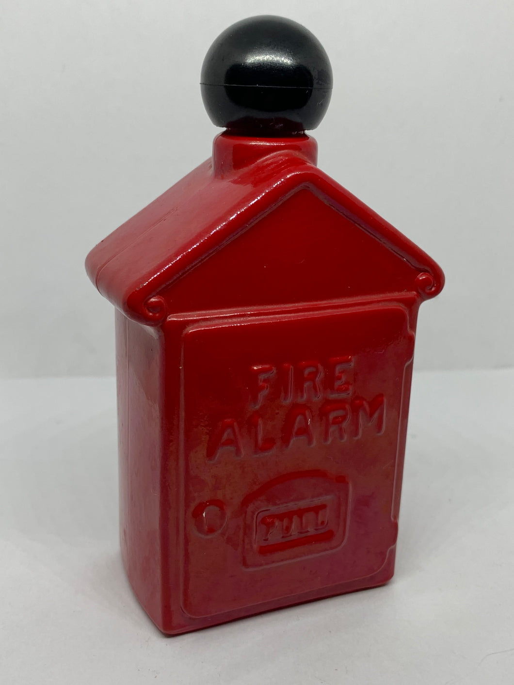 Avon Spicy After Shave Fire Alarm Box Red Glass Bottle Vintage