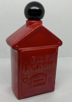 Avon Spicy After Shave Fire Alarm Box Red Glass Bottle Vintage Empty