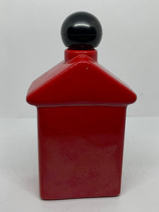 Avon Spicy After Shave Fire Alarm Box Red Glass Bottle Vintage