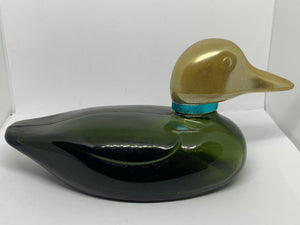 Vintage Avon Spicy After Shave Lotion Mallard Glass Bottle Empty