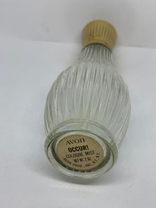 Avon Charisma Occur! Cologne Mist Bottle Vintage Empty Ribbed Glass