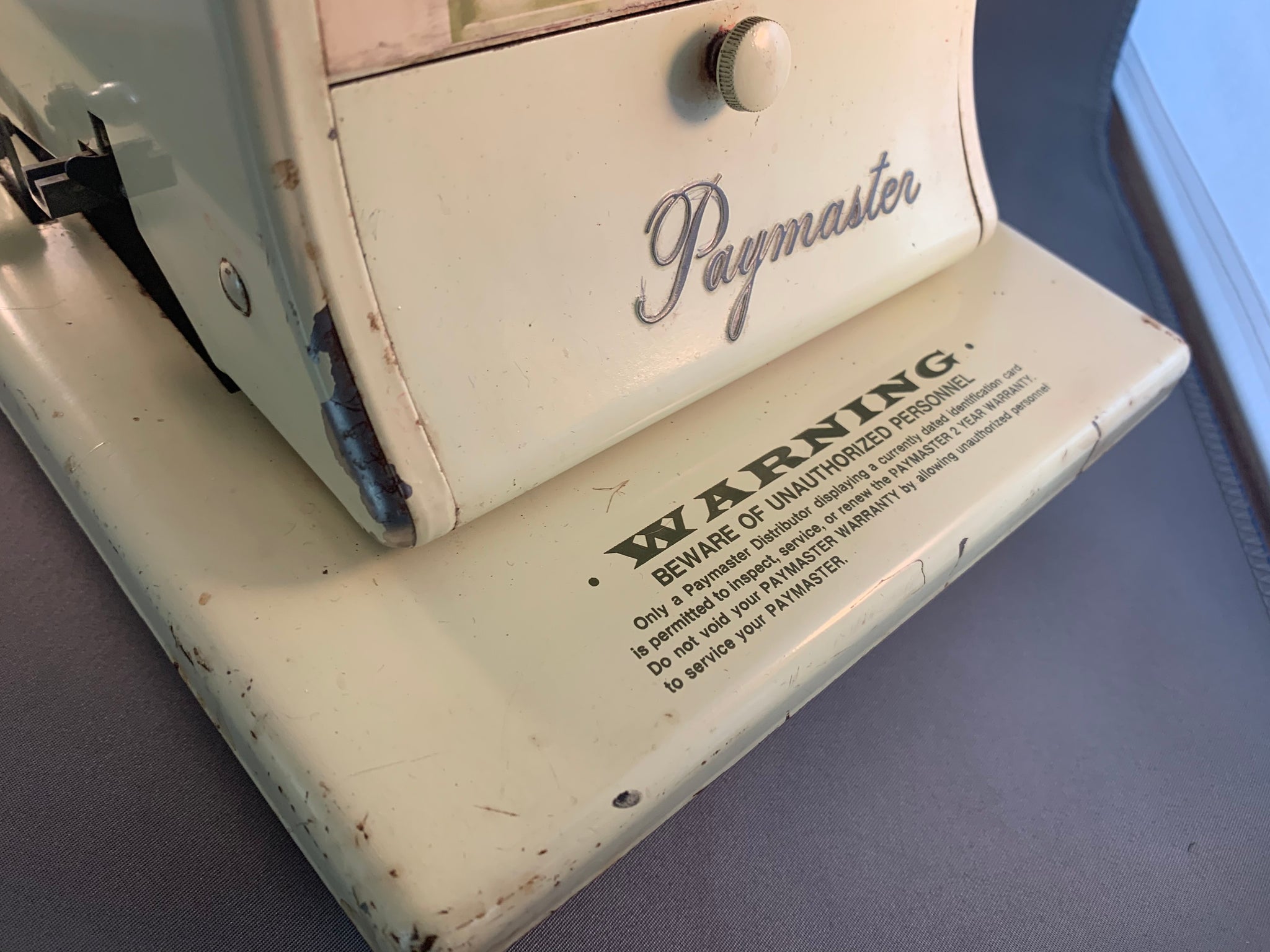 Vintage Paymaster Series S-1000 Check Writer 8 Column Stamper