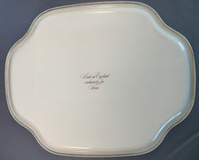 Load image into Gallery viewer, Avon Vintage Metal Serving Platter Plate Floral 12 Inches