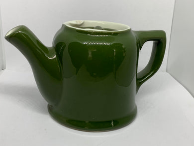 Vintage Green Ceramic Lidded Tea Pot Kettle Hall Pottery