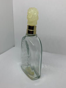 Avon Soft Musk Flower Stopper Glass Bottle Empty Floral Cap