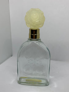 Avon Soft Musk Flower Stopper Glass Bottle Empty Floral Cap