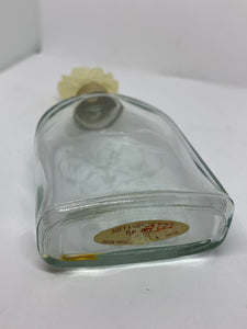 Avon Soft Musk Flower Stopper Glass Bottle Empty Floral Cap