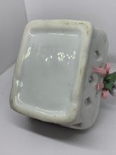 Load image into Gallery viewer, Porcelain Basket Decorative Hand Painted Flowers Miniature