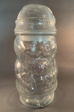 Load image into Gallery viewer, Santa Claus Jar Vintage Clear Glass Mexico Christmas Decoration