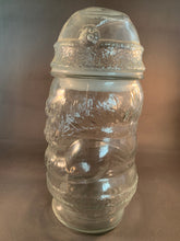 Load image into Gallery viewer, Santa Claus Jar Vintage Clear Glass Mexico Christmas Decoration