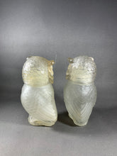 Load image into Gallery viewer, 2 Avon Vintage Snowy Owl Moonwind Powder Sachet Glass Bottles