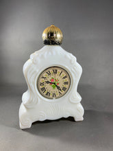 Load image into Gallery viewer, Avon Clock Foaming Bath Oil Milk Glass Bottle Vintage Empty