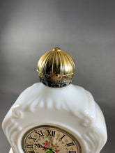 Load image into Gallery viewer, Avon Clock Foaming Bath Oil Milk Glass Bottle Vintage Empty