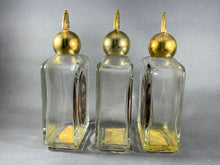 Load image into Gallery viewer, 3 Vintage Avon Lincoln &amp; Washington Tribute After Shave Glass Bottle Empty