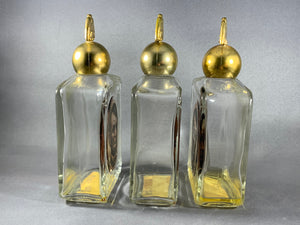 3 Vintage Avon Lincoln & Washington Tribute After Shave Glass Bottle Empty