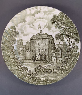 Shakespeares Country Ridgeway Plate China 8 Inch The Golden Theatre 1599