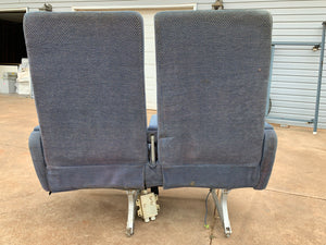 Blue Seats Lockheed Martin L1011 Tristar 500 Chairs Royal Jordanian Airline Airplane