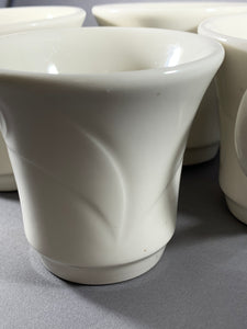 4 Oneida 0006M White China Espresso Cups Porcelain Coffee Mugs 6oz