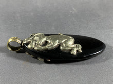 Load image into Gallery viewer, Tibetan Pendant Black Monkey Silver Repousse Jewelry