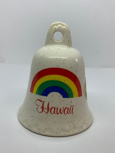 Treasure Craft Porcelain Souvenir Hawaii Bell Rainbow Ceramic