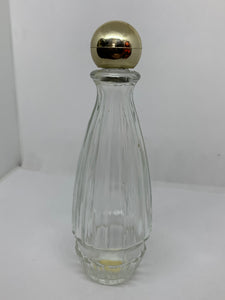 Vintage Avon Striated Bird of Paradise Cologne Glass Bottle Empty