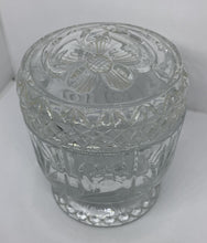 Load image into Gallery viewer, Avon Vintage Crystal Glass Container Candle Holder with Lid