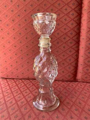 Avon Vintage Cologne Bottle Empty Candlestick Holder