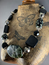 Load image into Gallery viewer, Vintage Necklace Stone &amp; Glass Beads Mock Dzi Batik