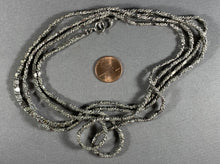 Load image into Gallery viewer, Vintage Silver Nugget Necklace Metal 54 Inch