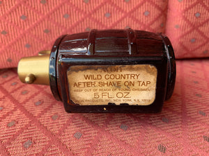 Avon Wild Country After Shave On Tap Bottle Barrel Vintage