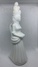 Load image into Gallery viewer, Vintage Avon Milk Glass Charisma Foaming Bath Oil Decanter Bottle