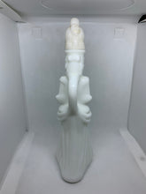 Load image into Gallery viewer, Vintage Avon Milk Glass Charisma Foaming Bath Oil Decanter Bottle