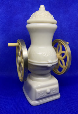 Vintage Avon Milk Glass Moonwind Cologne Bottle Coffee Mill