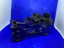 Load image into Gallery viewer, Avon Glass Stanley Steamer Cologne Bottle Blue Car Vintage Empty